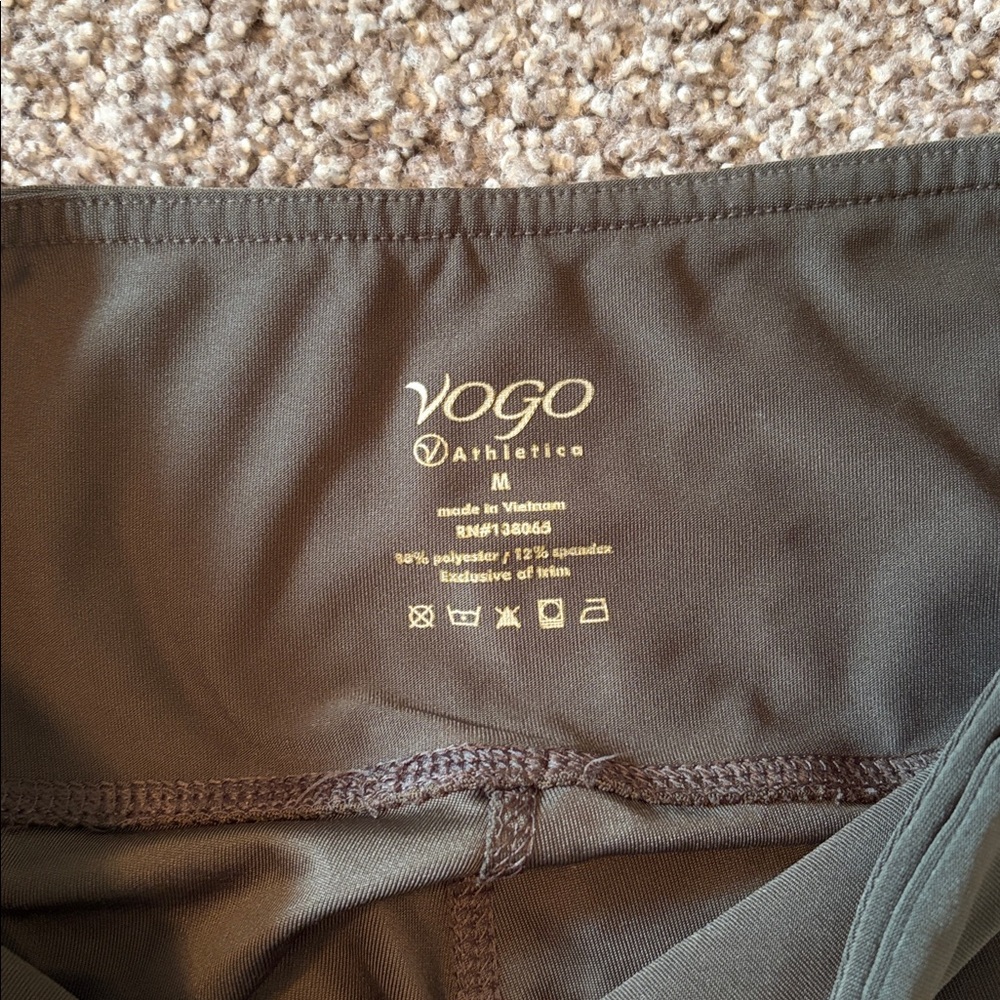VOGO Athletica Olive Green High-Rise Leggings with Pocket - Picture 5 of 5